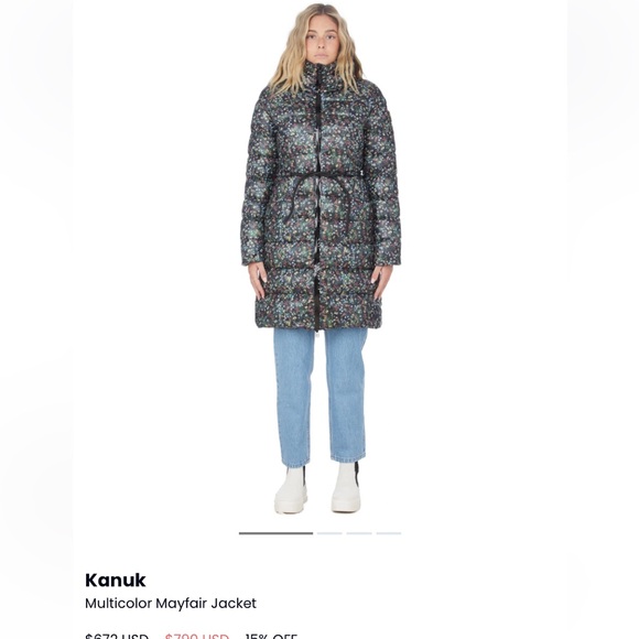 Rare design -Kanuk Mayfair Floral Parka - Sz Small - Picture 2 of 8